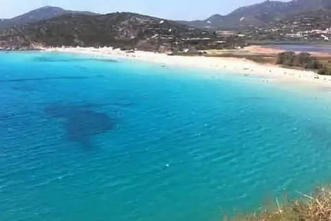 Il mare davanti a Chia