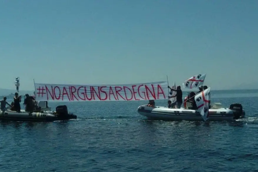 Un momento della manifestazione a Torregrande