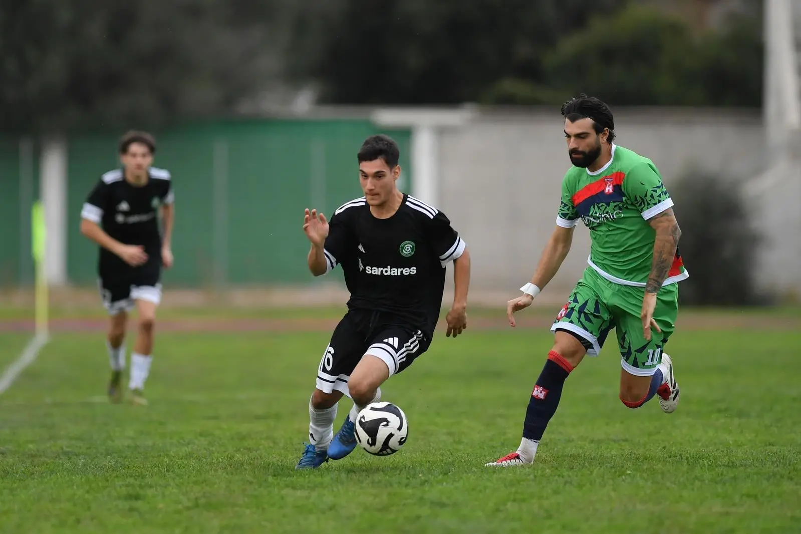 Saggia in azione nel match col Castelsardo (foto Emanuele Perrone)