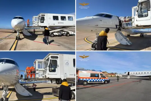 I voli salvavita (foto Aeronautica militare)