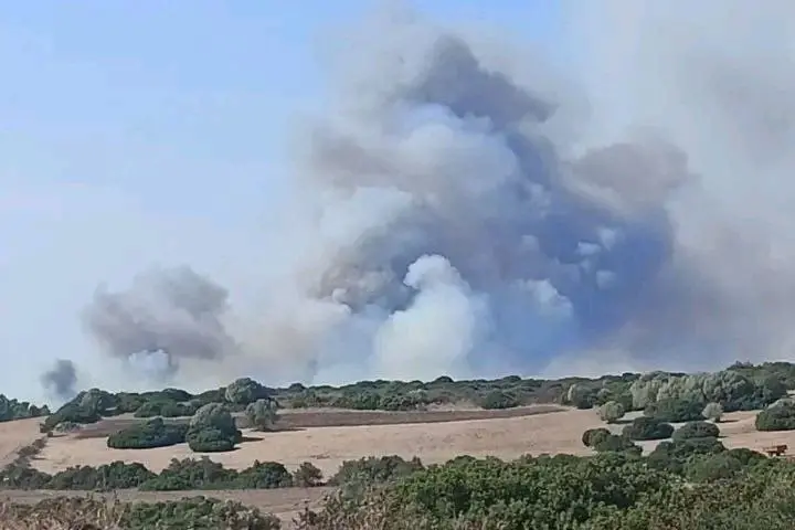 The fire in Pabillonis