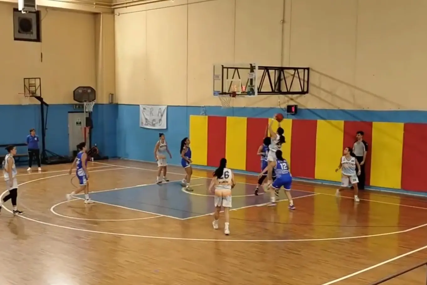 Un'immagine della partita che ha visto impegnata la Mercede Alghero (foto concessa)