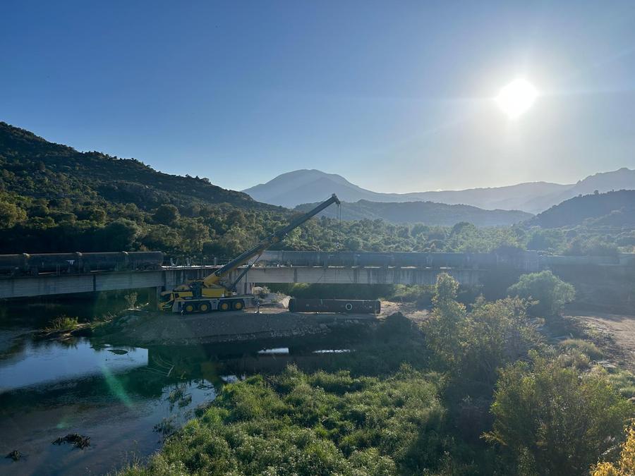 Villagrande, lavori sulla condotta irrigua: attesa la posa del maxi tubo