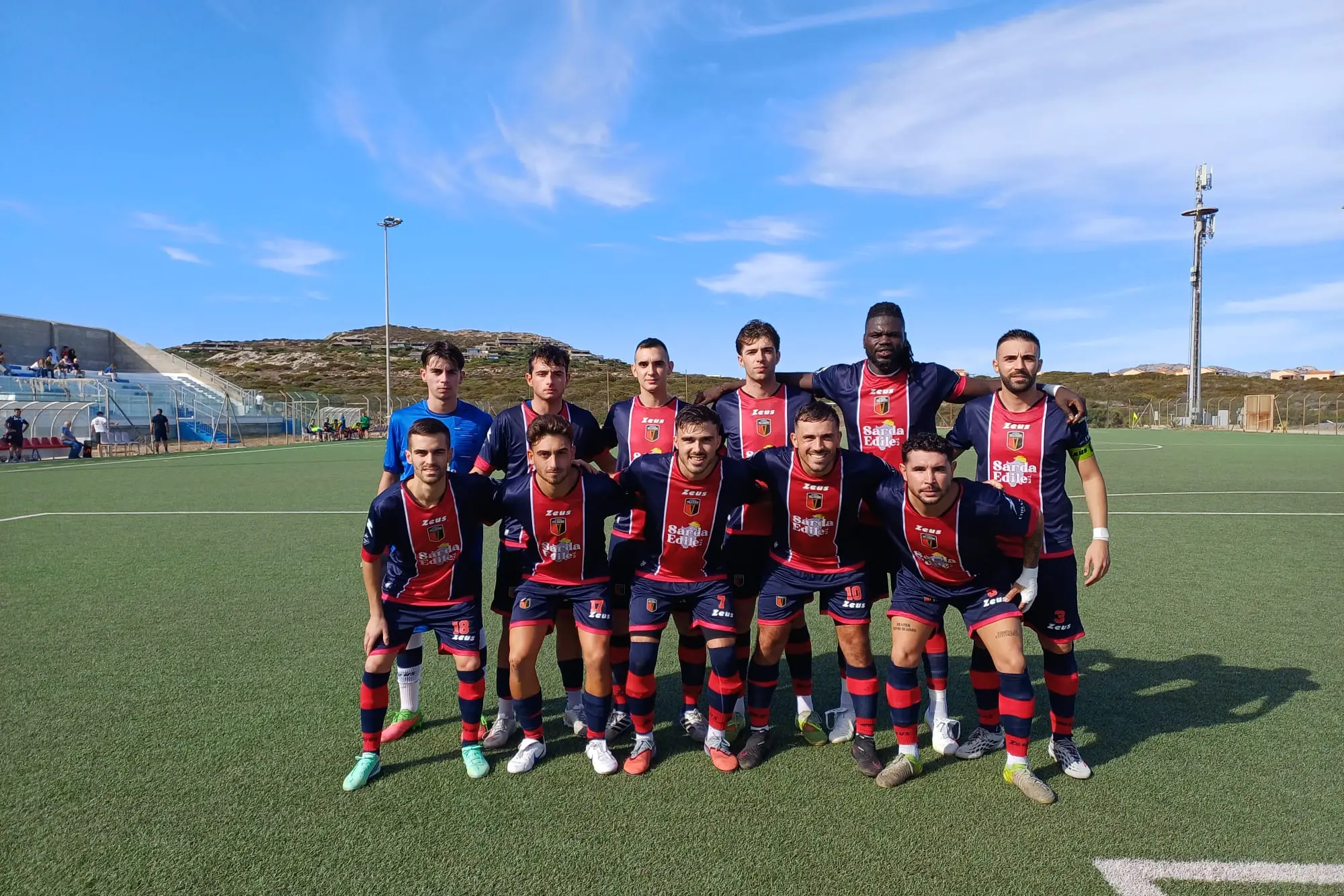 Una formazione del Valledoria, che disputa il campionato nel Girone D