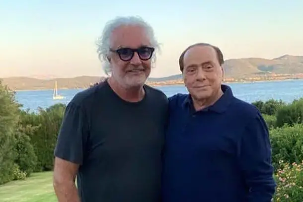 Briatore e Berlusconi a Villa Certosa