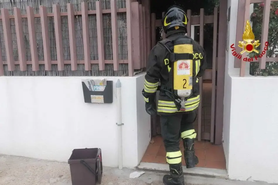 L'intervento (foto Vigili del fuoco)