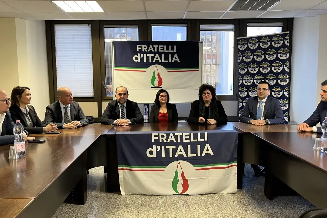 La conferenza stampa di Fratelli d'Italia (foto Murgia)