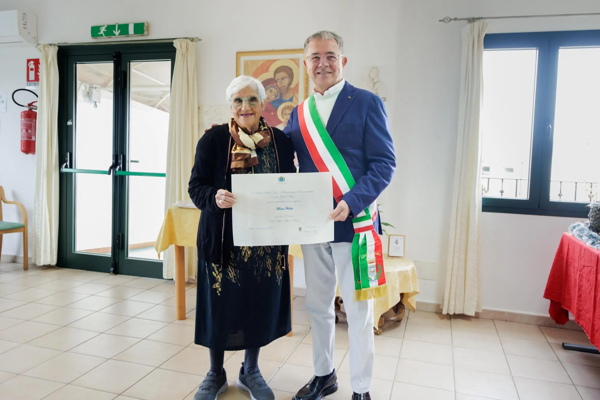 La neo-centenaria Maria Fadda