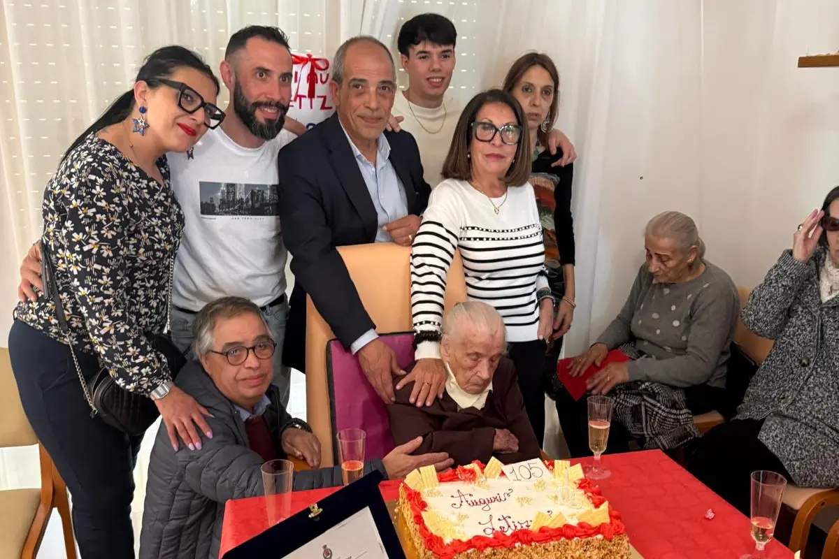 Letizia Pistis il giorno del suo 105esimo compleanno (foto concessa)