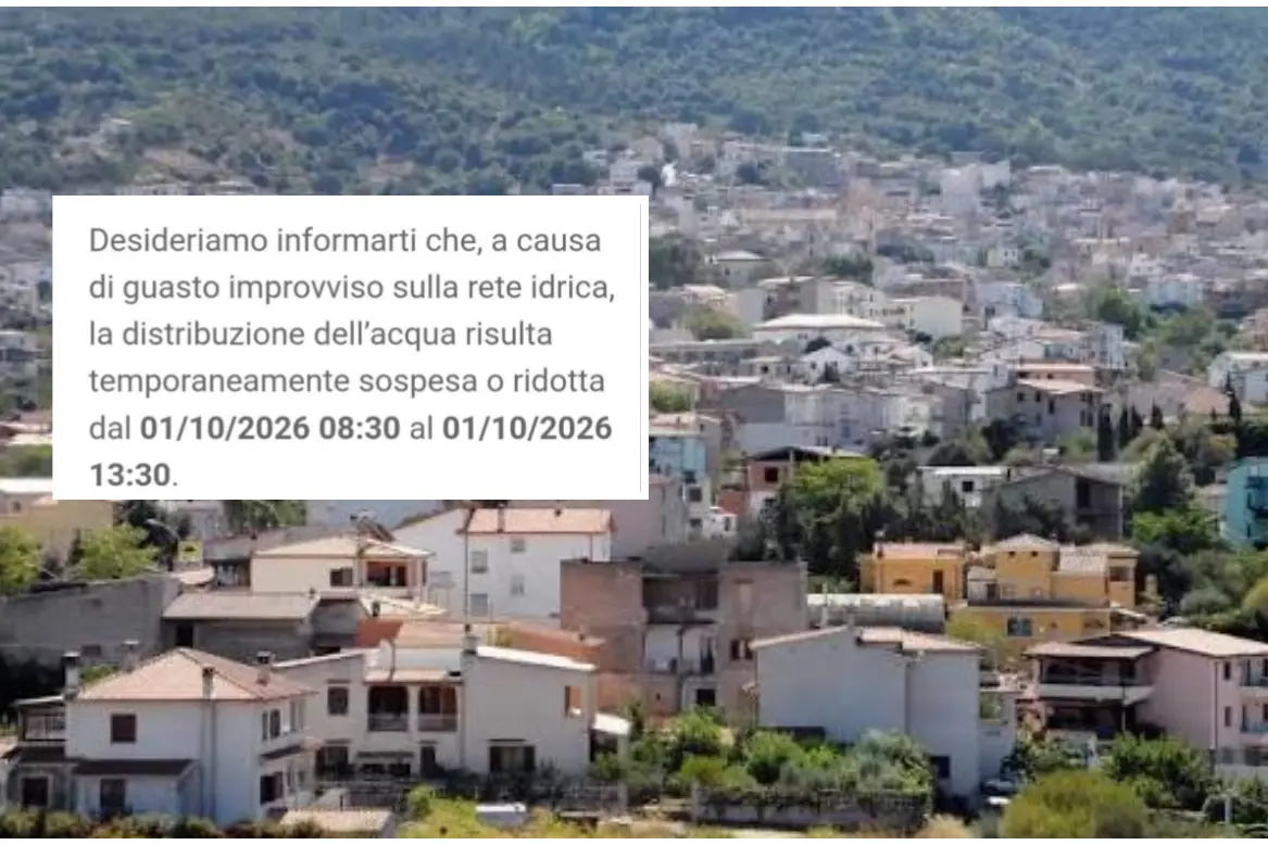 Nuoro, nel riquadro l'avviso