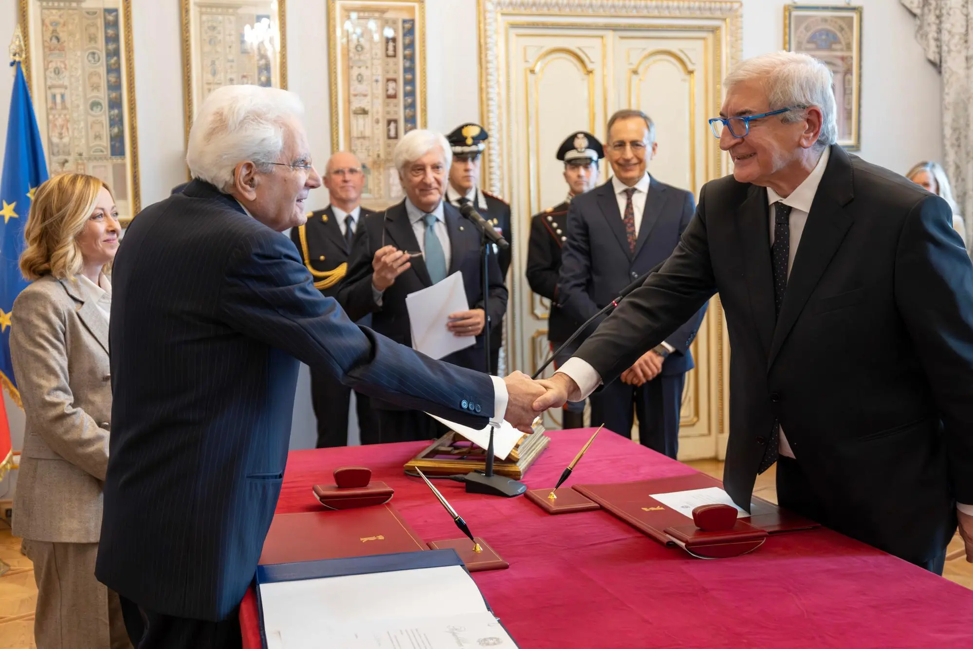 Il presidente della Repubblica Sergio Mattarella in occasione del giuramento del ministro senza portafoglio Tommaso Foti, Roma, 2 dicembre 2024. ANSA/FRANCESCO AMMENDOLA/US QUIRINALE +++ NO SALES, EDITORIAL USE ONLY +++ NPK +++