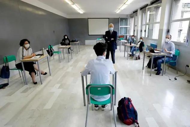 Un esame di maturità (foto Archivio L'Unione Sarda)
