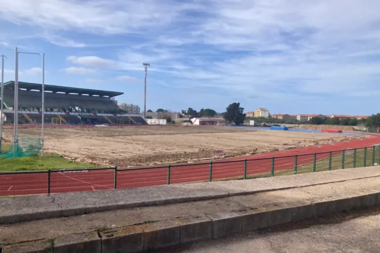 Lavori allo stadio di piazza Cagliari- Porto Torres (foto Pala)