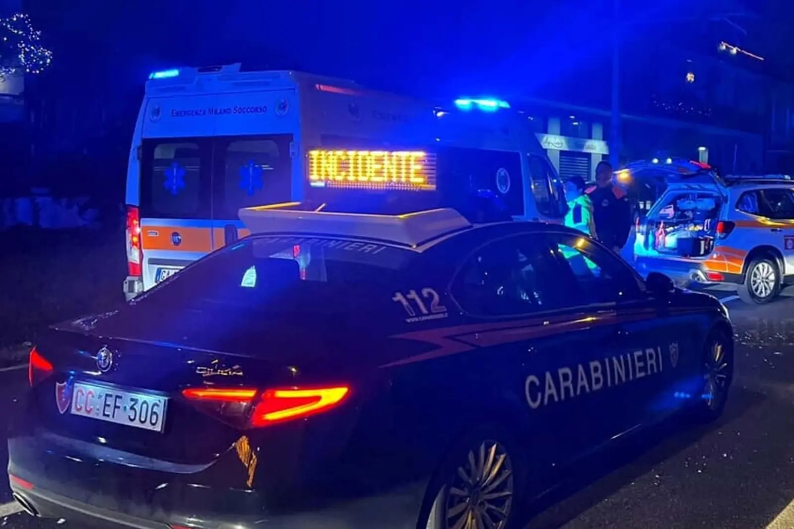 Incidente stradale (Foto carabinieri)