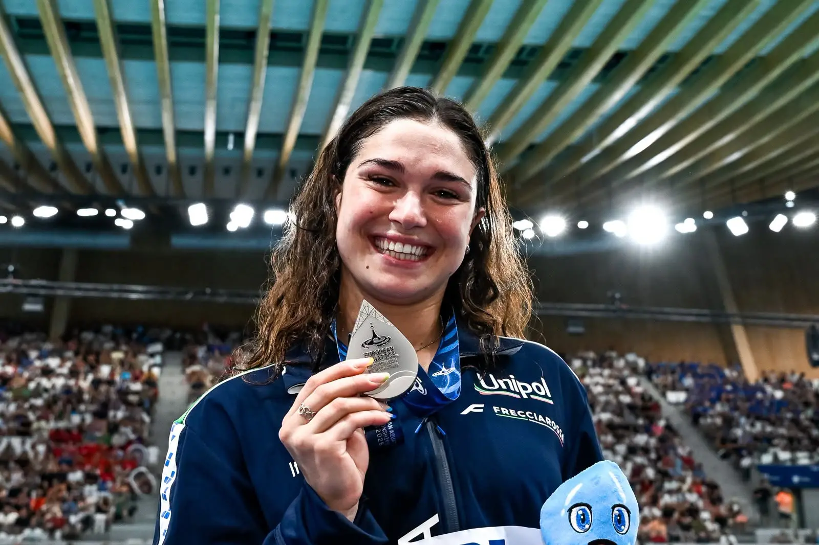 Europei, Benedetta Pilato vince l'argento nei 50 rana (foto Federazione Italiana Nuoto - @AndreaStaccioli)