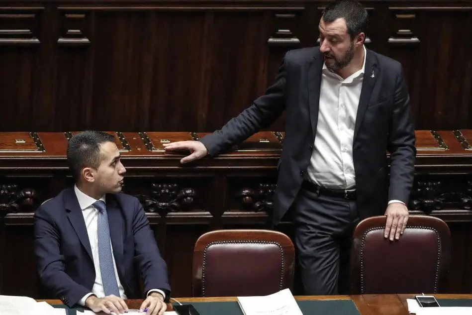 Matteo Salvini e Luigi Di Maio (Ansa)