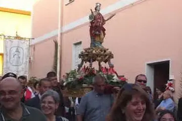 La processione di Santa Barbara