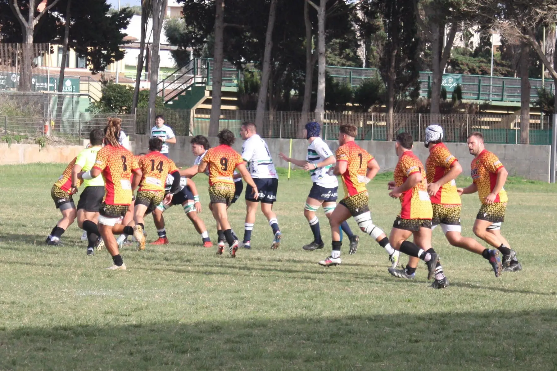 Un momento di un match dell'Amatori Rugby Alghero (foto Antonio Burruni)