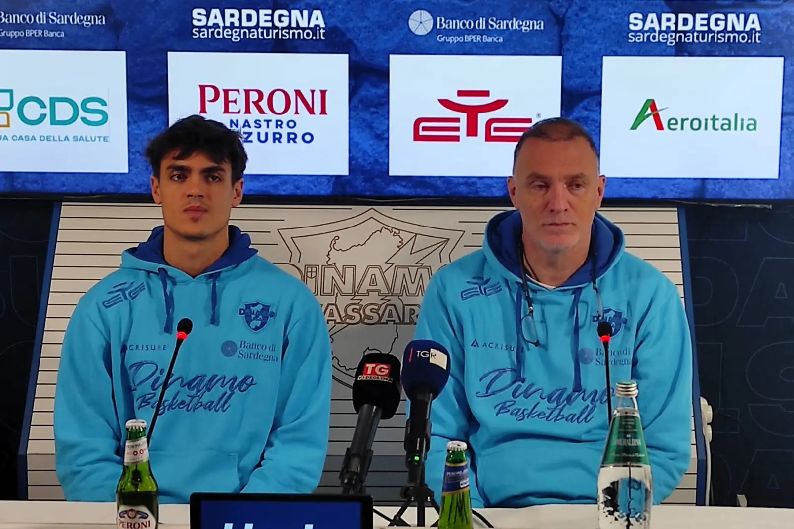 L'ala Visconti e il coach Mrsic (foto G. Marras)