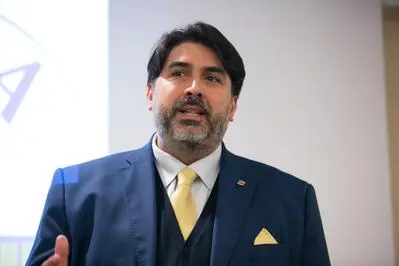 Il presidente della Regione Christian Solinas (L'Unione Sarda)