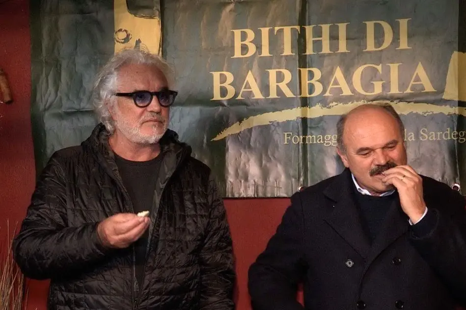 Flavio Briatore e Oscar Farinetti (Archivio L'Unione Sarda)