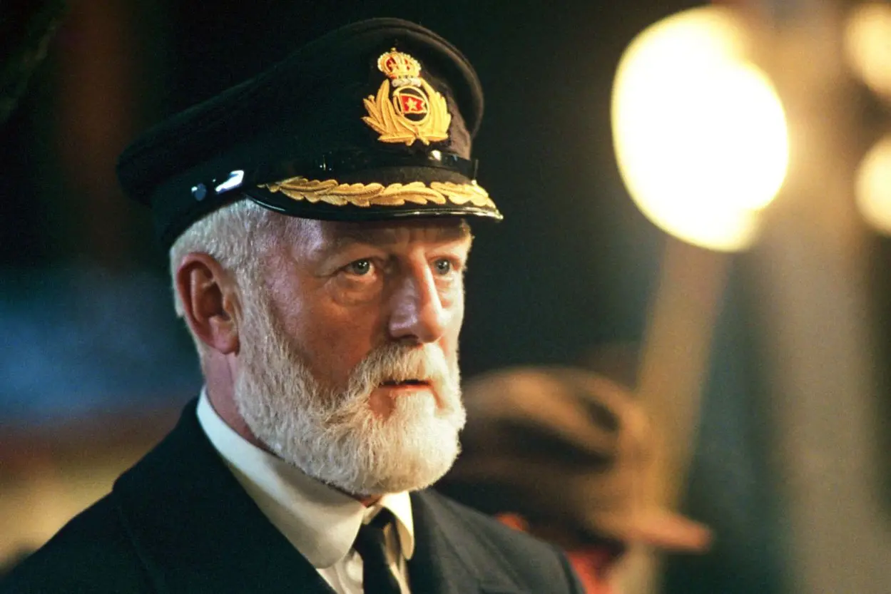 Bernard Hill in Titanic (dai social)
