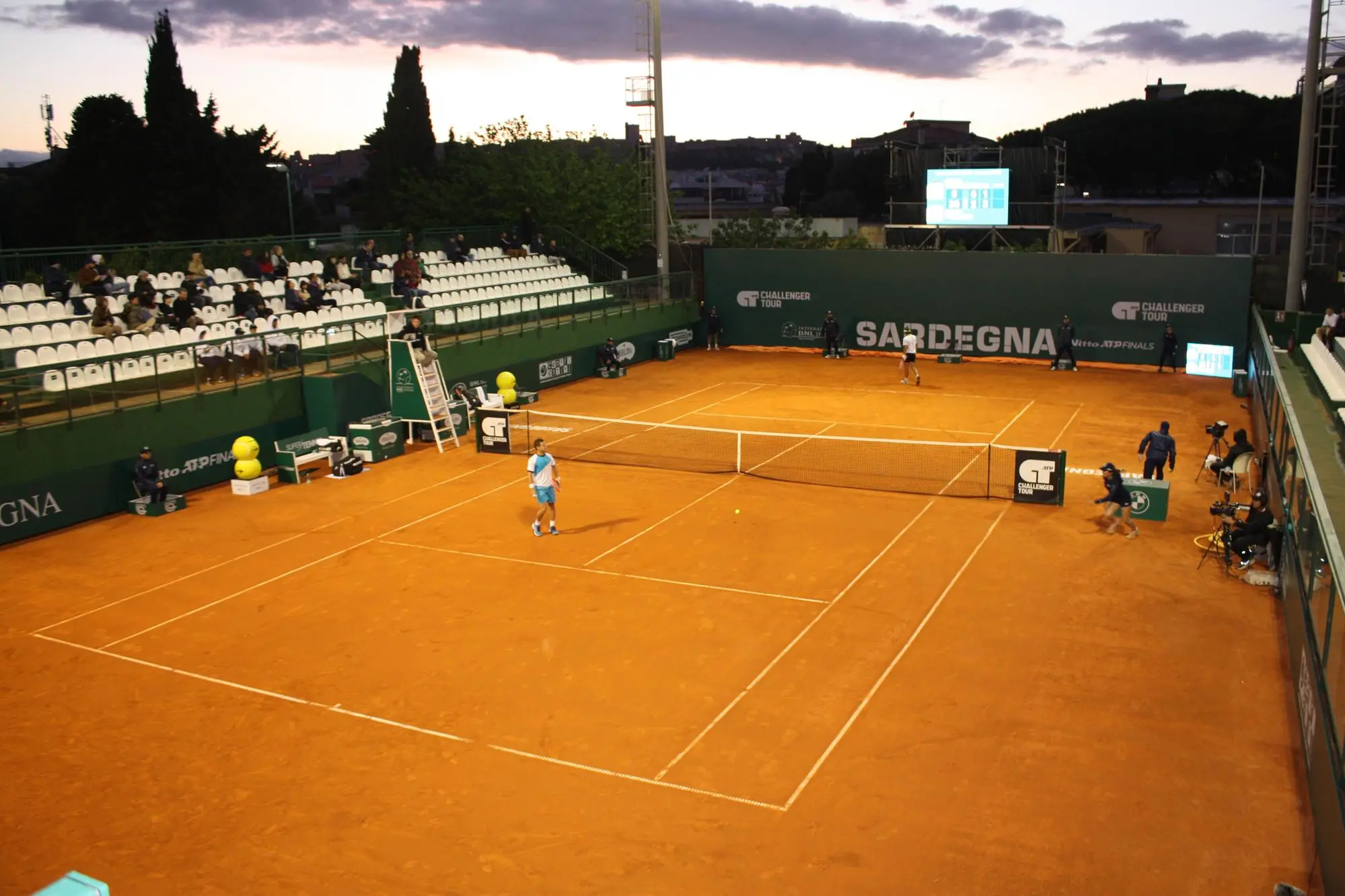 Un momento del match tra Diego Schwartzman e Mattia Bellucci (Foto Antonio Burruni)