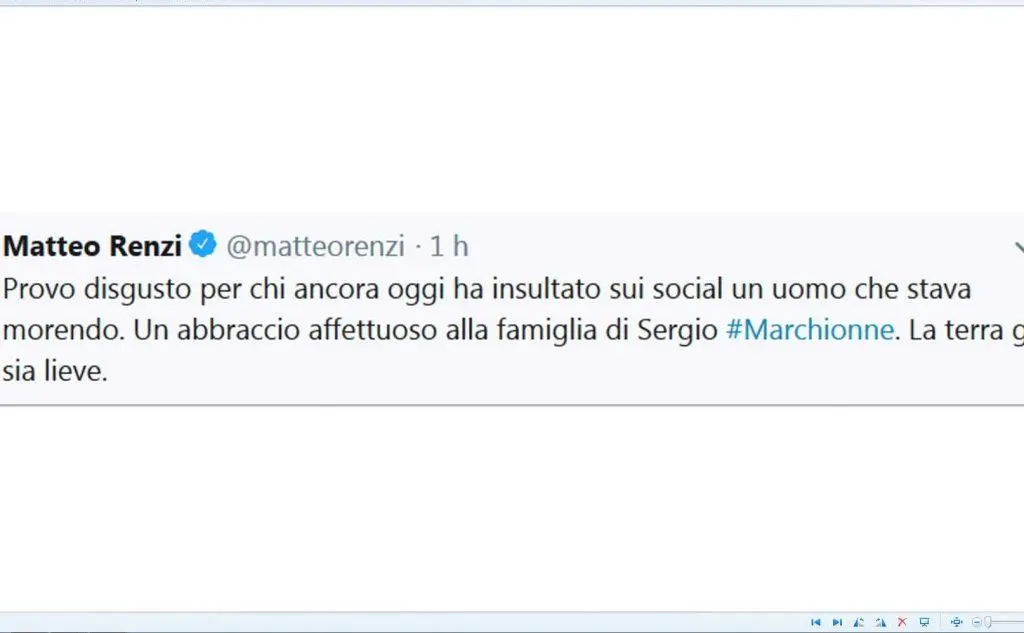 L'abbraccio di Matteo Renzi