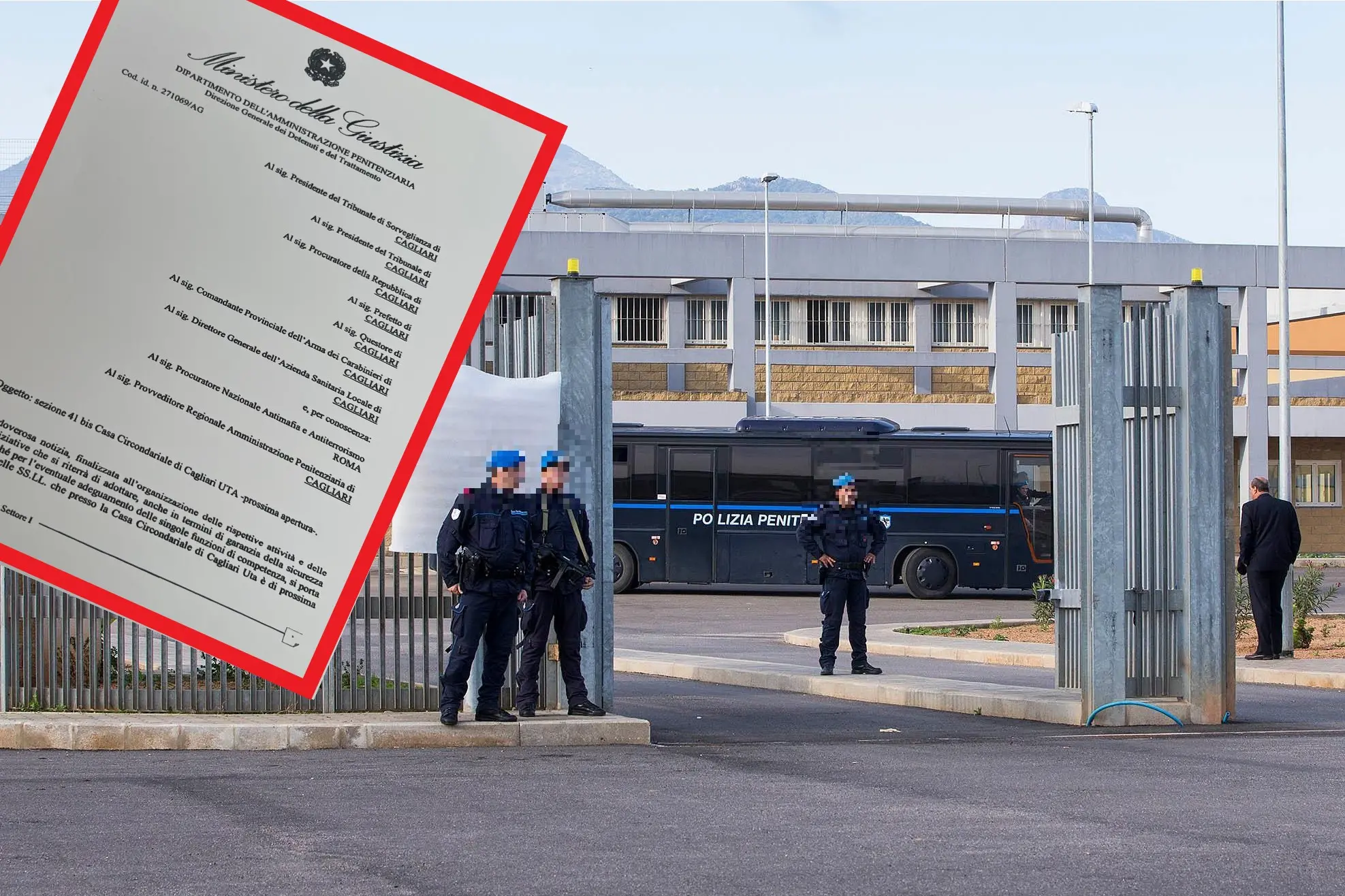 Il carcere di Uta e il documento del ministero della Giustizia