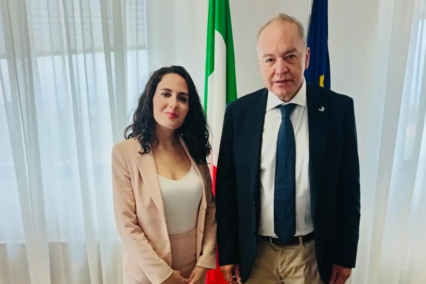 Atzori assieme ad Angieri (Foto concessa)