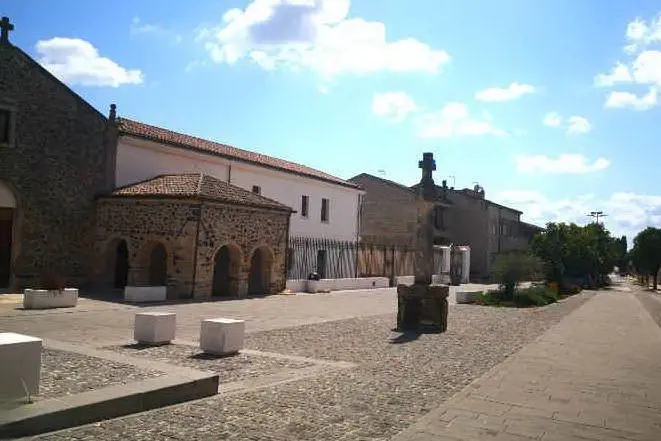 L'area in cui sorge il convento (foto L'Unione Sarda - Pala)