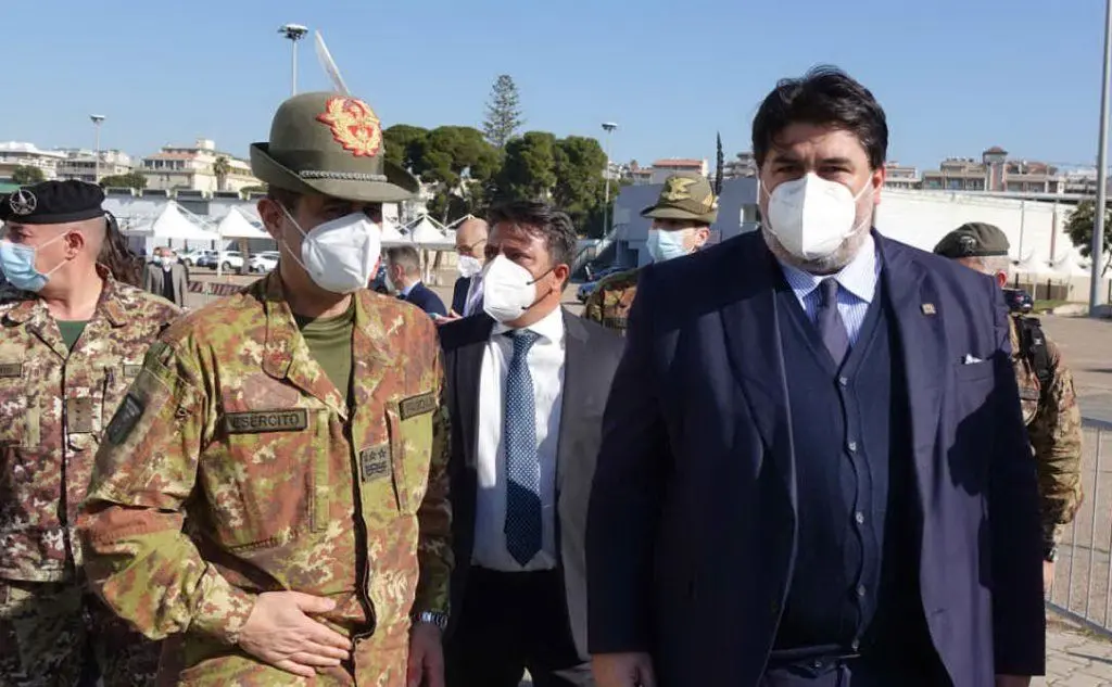 Con il presidente della Regione Christian Solinas