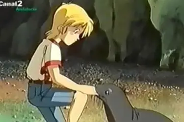 Un'immagine del lungometraggio a cartoni animati giapponese ambientato in Sardegna