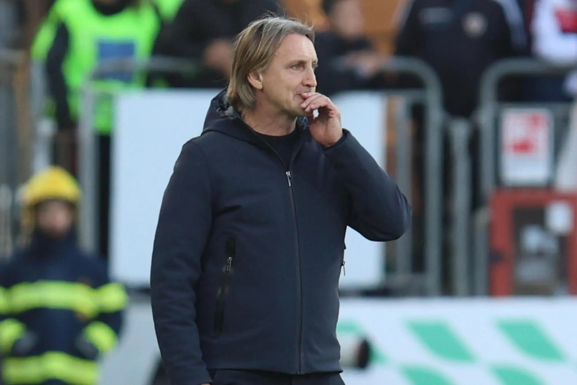 Davide Nicola in Cagliari-Fiorentina (foto Ansa)