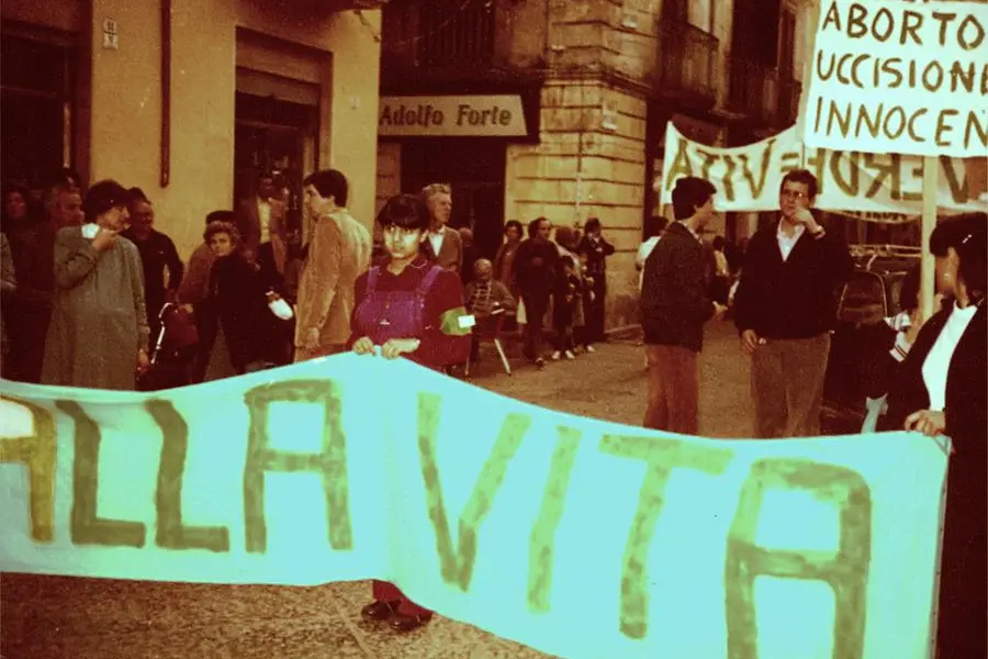 Una manifestazione a Roma del Movimento per la vita