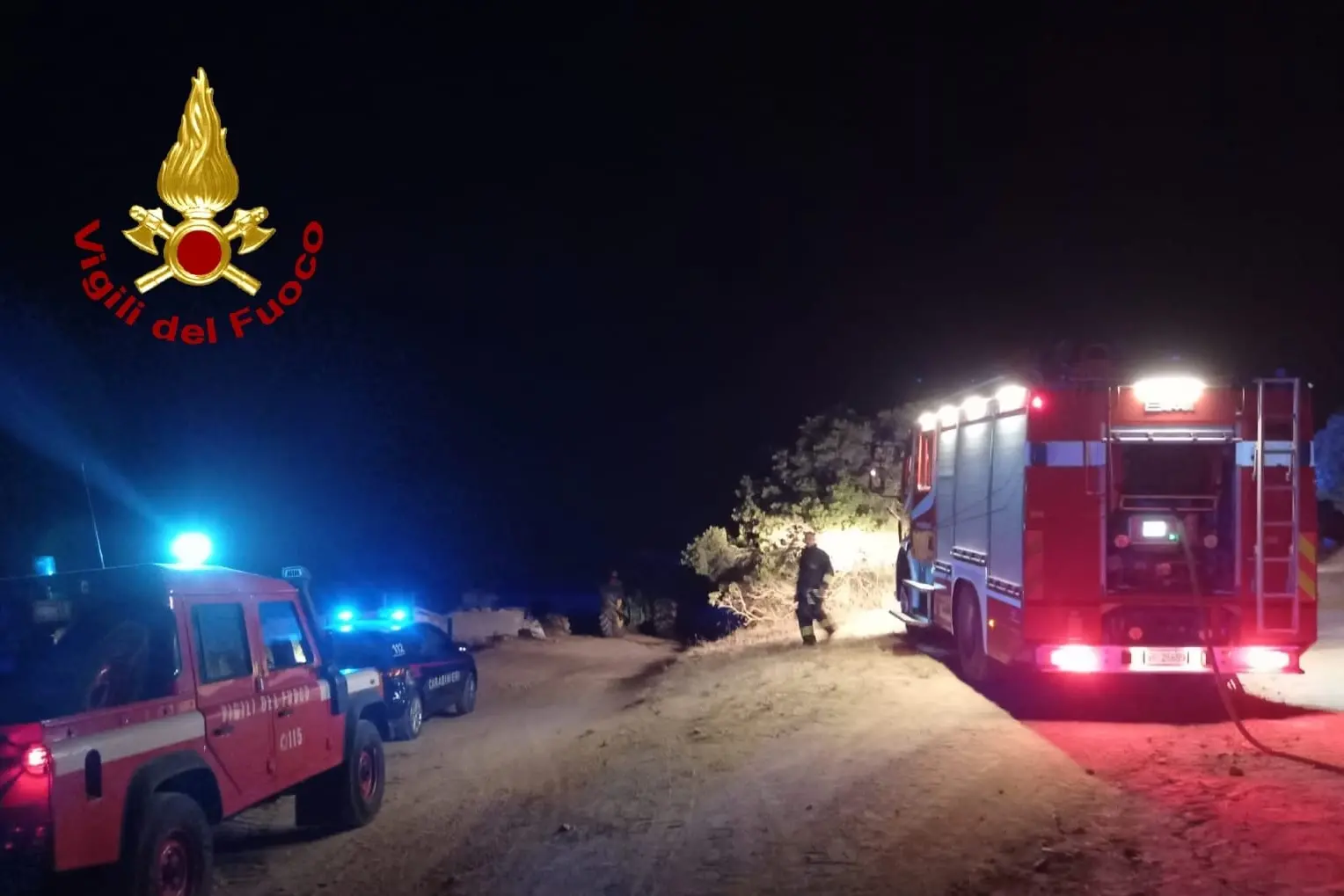 Incendio a Palau (foto simbolo Vigili del fuoco)