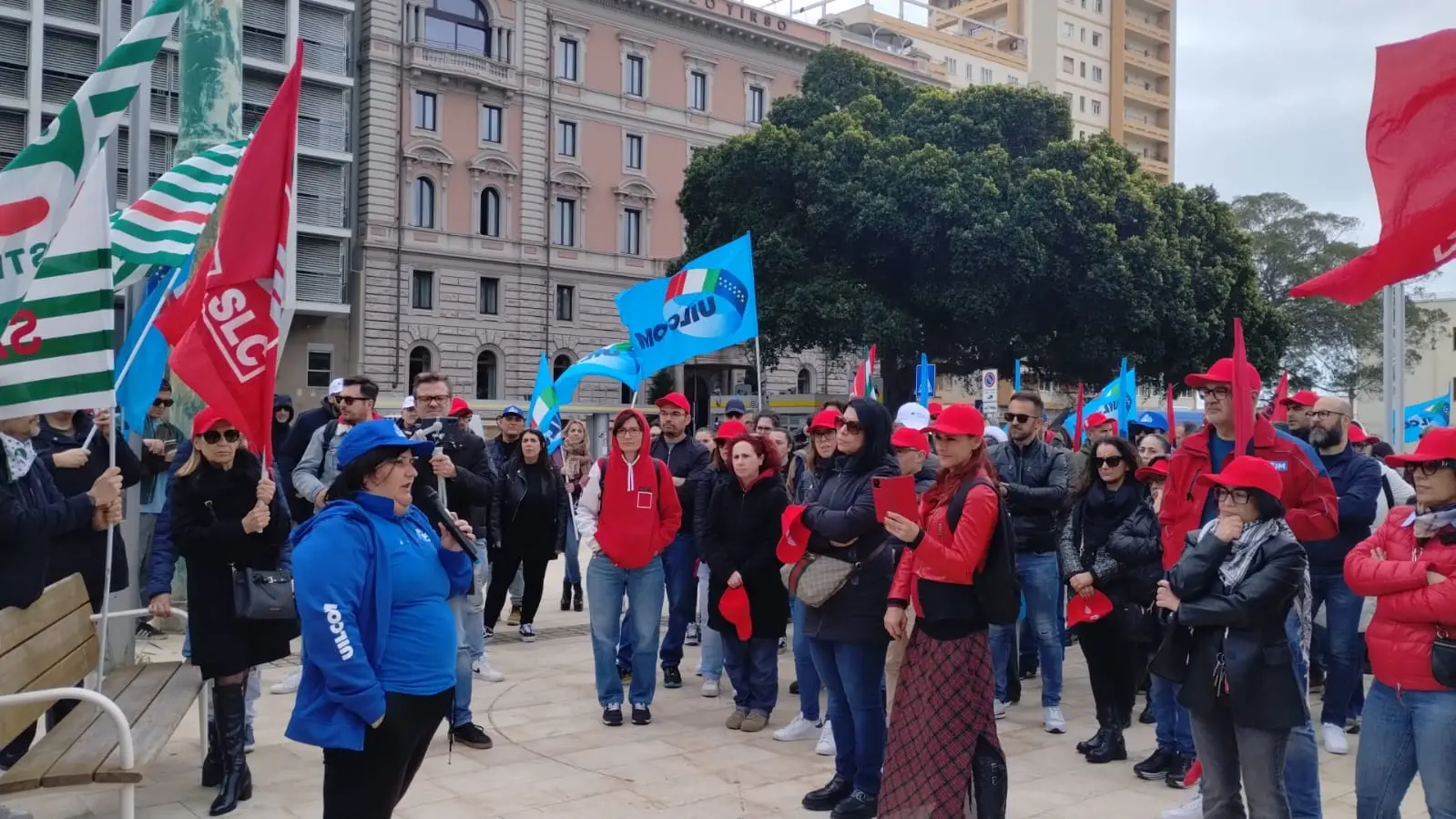 Cagliari, presidio lavoratori telecomunicazioni