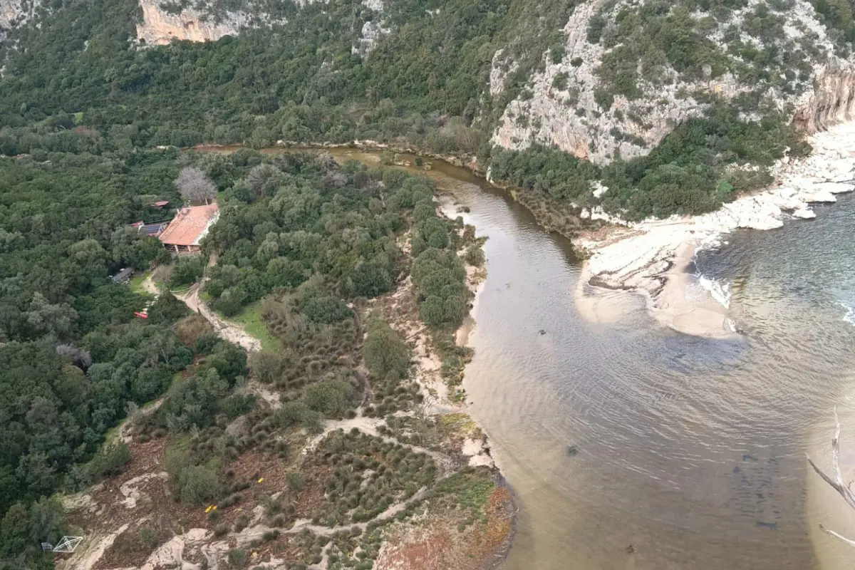 Cala Luna vista dall'alto