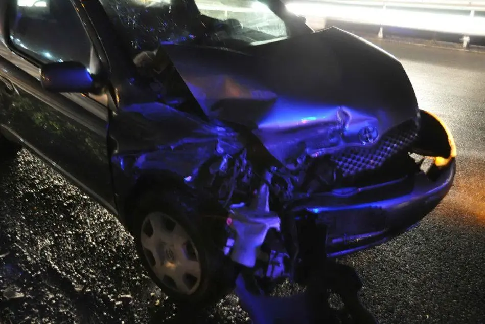 L'auto coinvolta nell'incidente