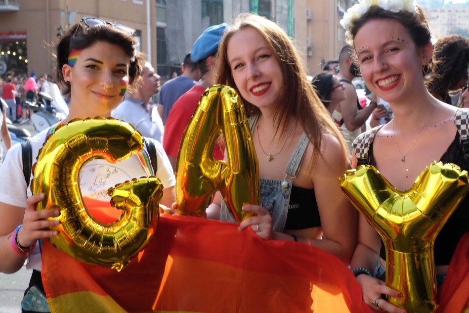 Il Sardegna Pride (foto L'Unione Sarda - Ungari)