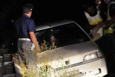 L'auto dopo l'incidente