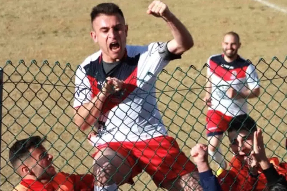 Tore Boi, attaccante del Seulo (L'Unione Sarda - foto Serreli)