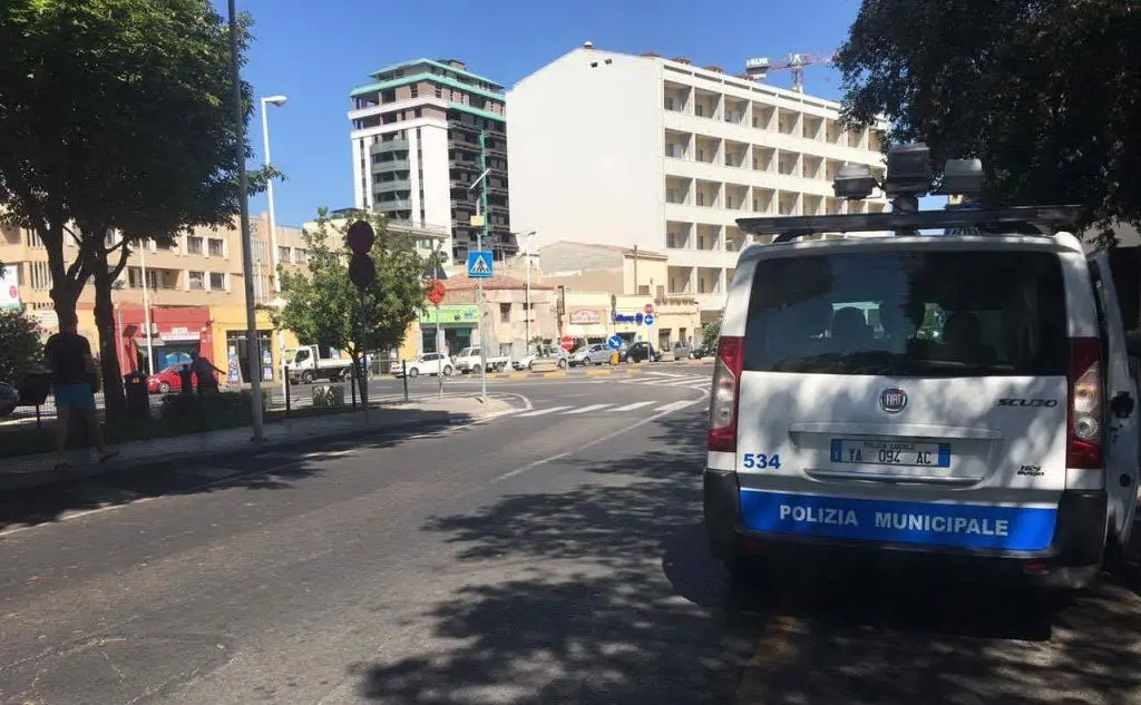 Le strisce pedonali su viale Trento