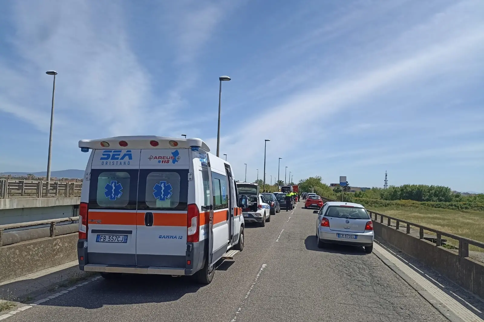 I soccorsi sul luogo dell'incidente