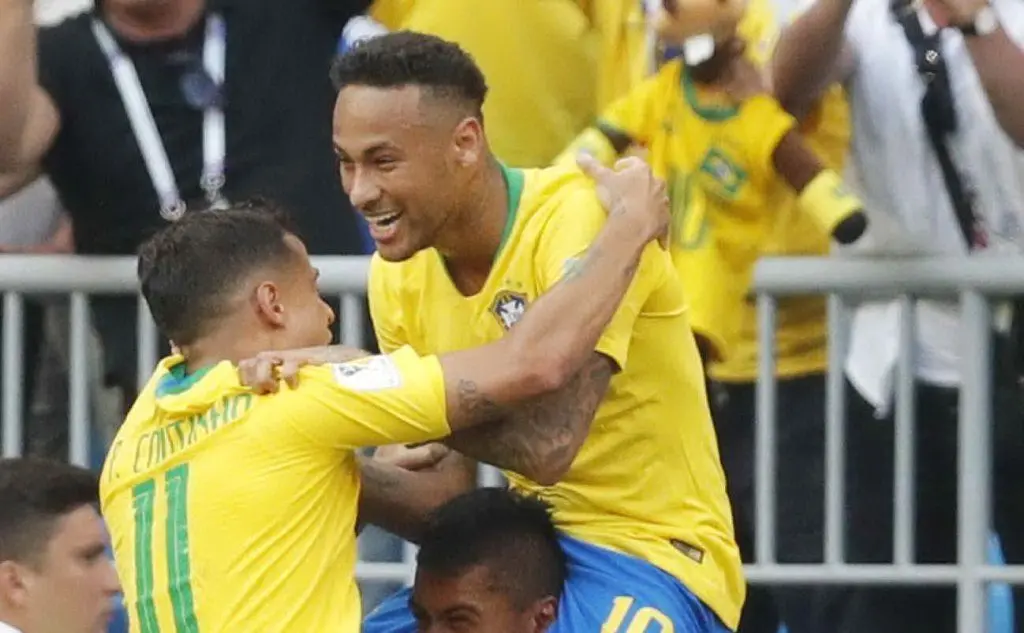 L'esultanza del Brasile. Neymar guida i suoi verso i quarti