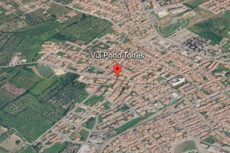 La via in cui verrà inaugurata la rete idrica a Sorso (foto concessa)