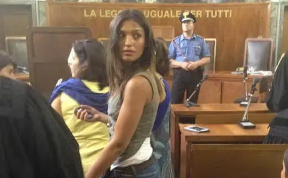 Imane Fadil al tribunale di Milano (Ansa)