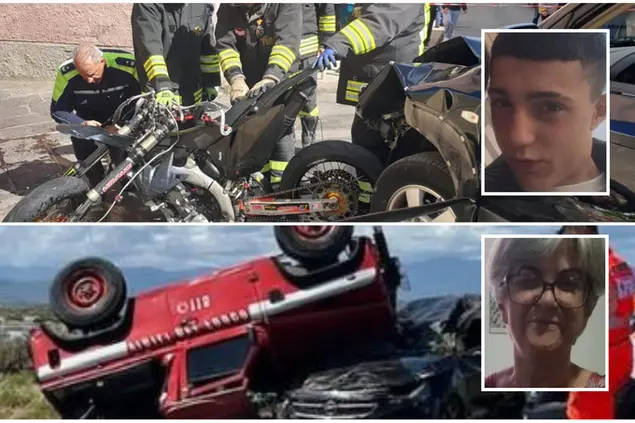 Nei riquadri Sebastiano Pasquarella e Rosalba Piscedda