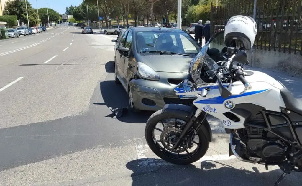 L'auto coinvolta nell'incidente