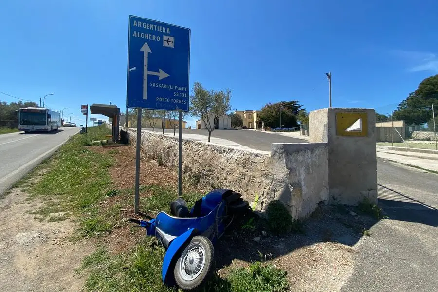 La Vespa della vittima (L'Unione Sarda - Calvi)
